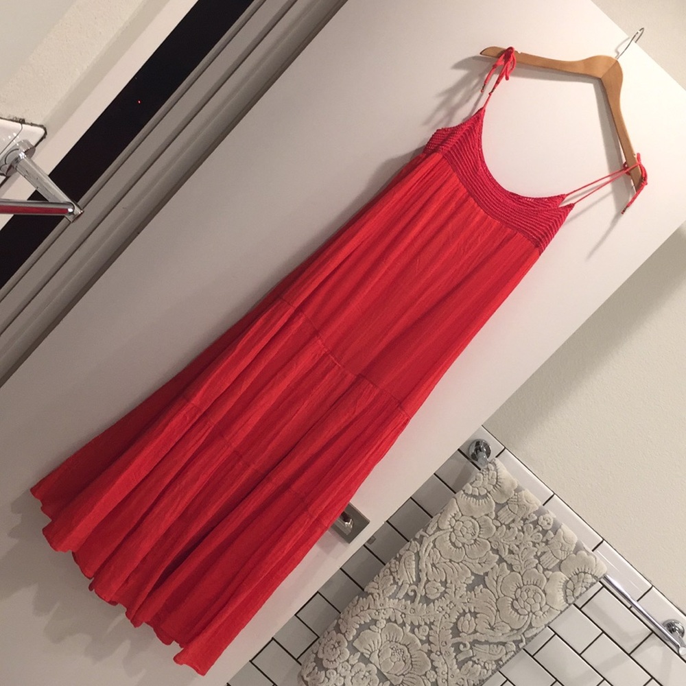 ulla johnson double tier maxi